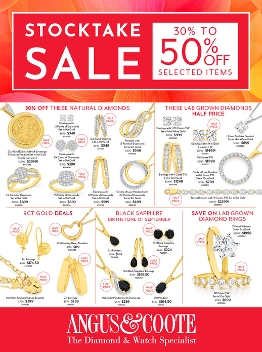 Stocktake Sale page 1 of 6