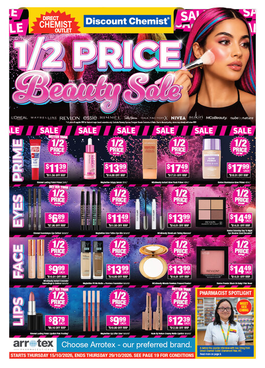½ Price Beauty Sale page 1 of 20