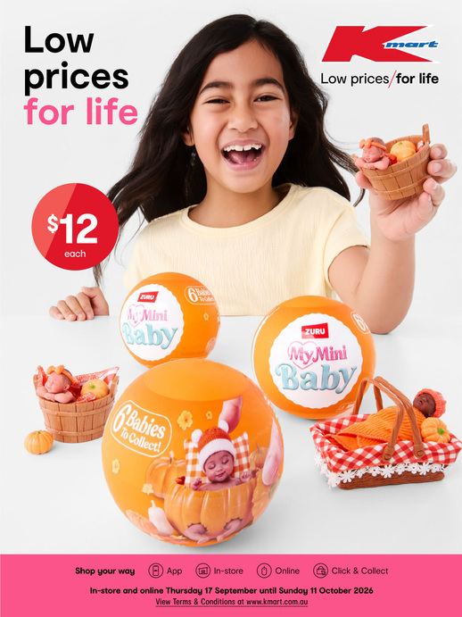Low Prices For Life - September School Holidays Catalogue page 1 of 59