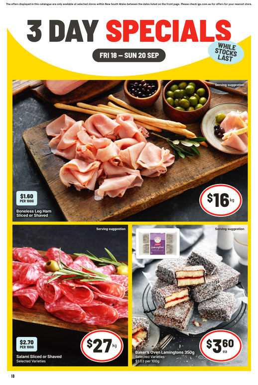 3 Day Specials page 2 of 3