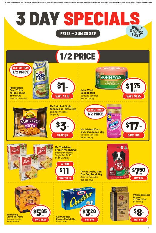 3 Day Specials page 3 of 3