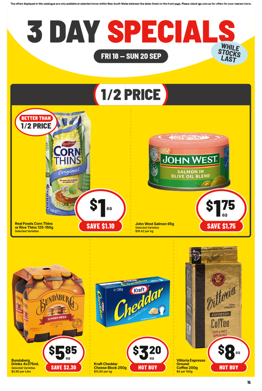 3 Day Specials page 3 of 4