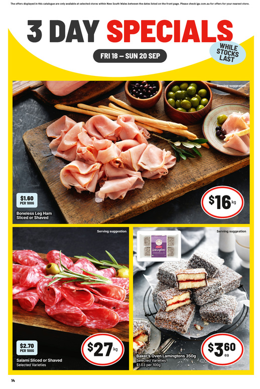 3 Day Specials page 2 of 4