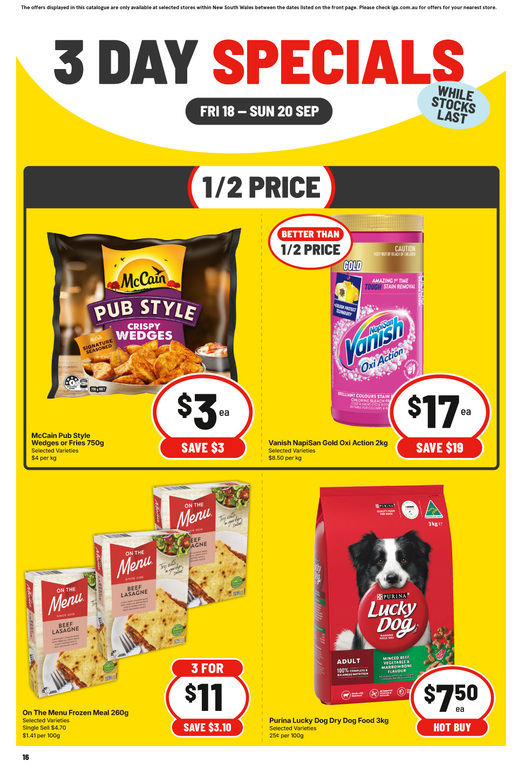 3 Day Specials page 4 of 4
