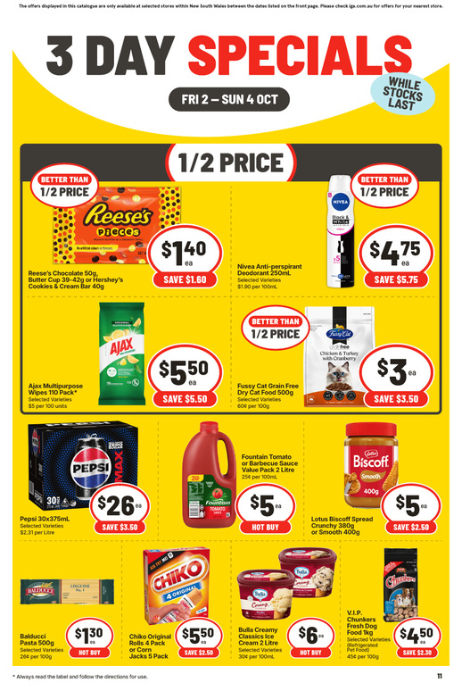 3 Day Specials page 3 of 3