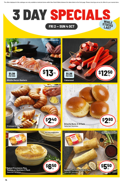3 Day Specials page 2 of 4