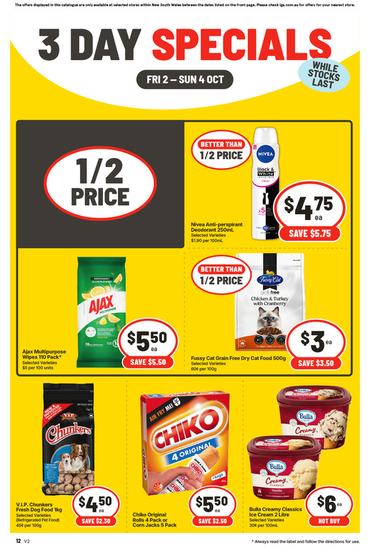 3 Day Specials page 4 of 4