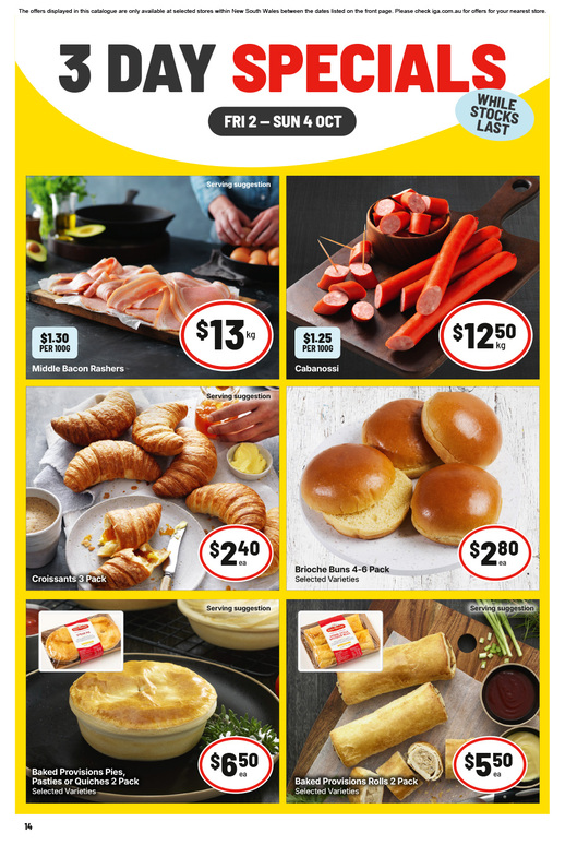 3 Day Specials page 2 of 4