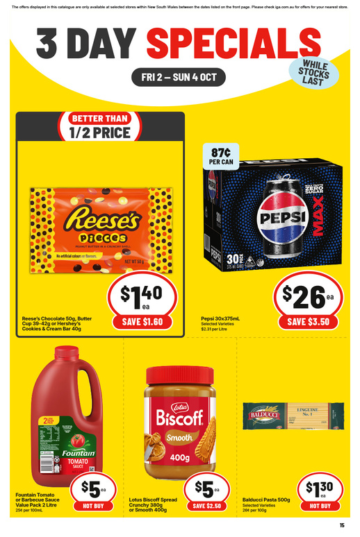 3 Day Specials page 3 of 4