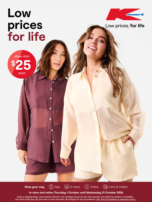 Low Prices For Life - October Apparel Catalogue page 1 of 32