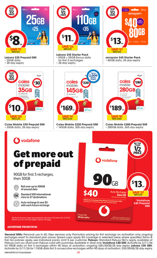 Coles Catalogue NSW METRO page 50 of 54