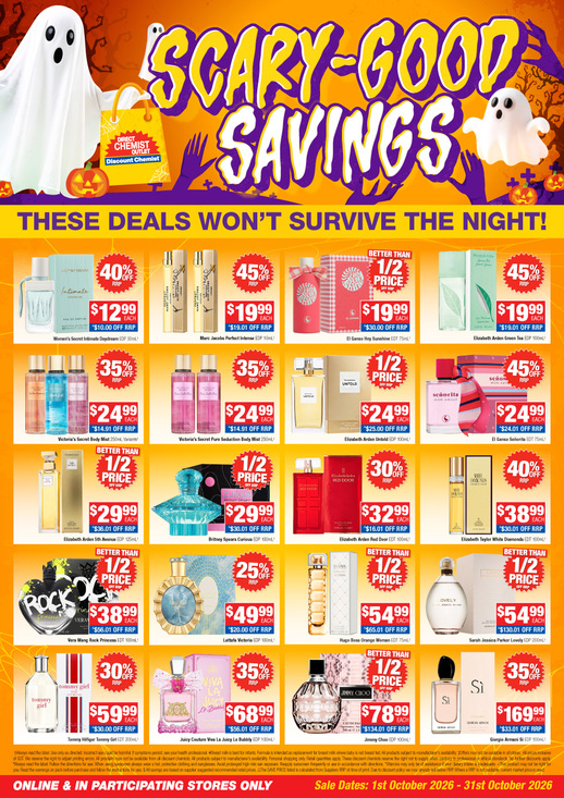 Scary Good Savings page 1 of 2
