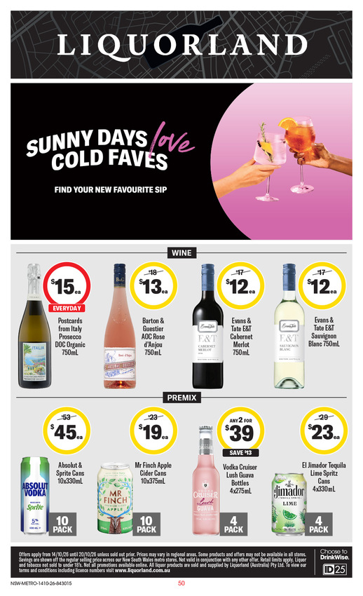 Liquorland Catalogue NSW METRO page 1 of 2