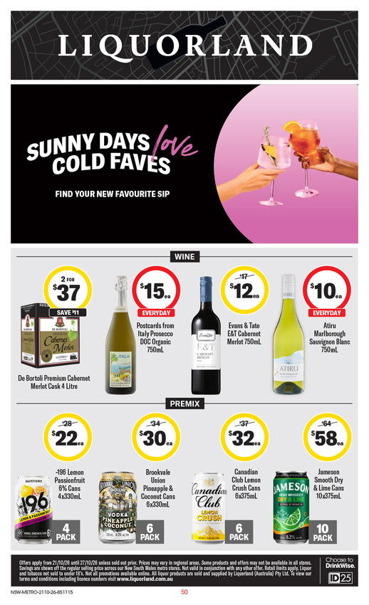 Liquorland Catalogue NSW METRO page 1 of 2