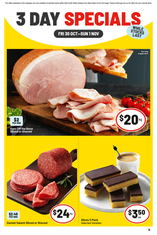 3 Day Specials page 2 of 4