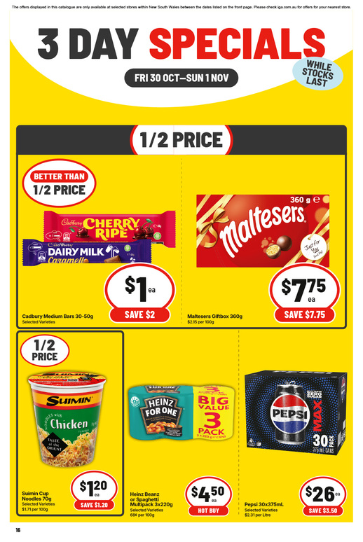 3 Day Specials page 3 of 4