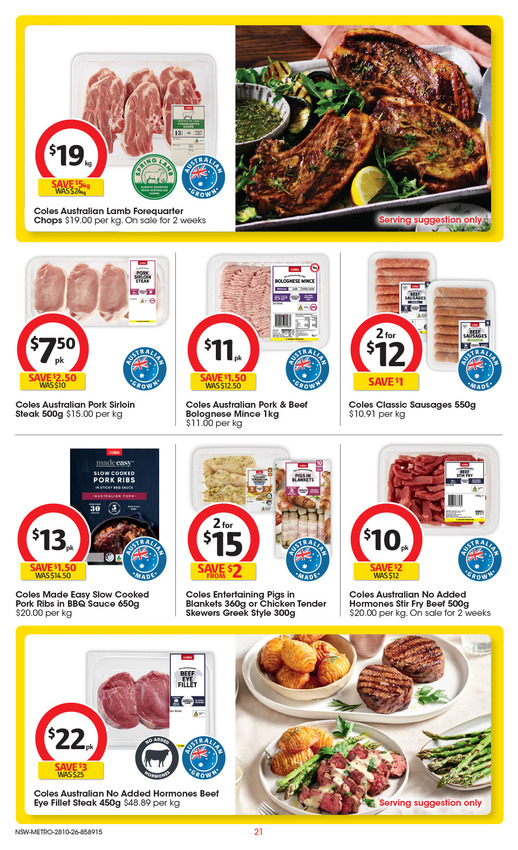 Coles Catalogue NSW METRO page 22 of 50