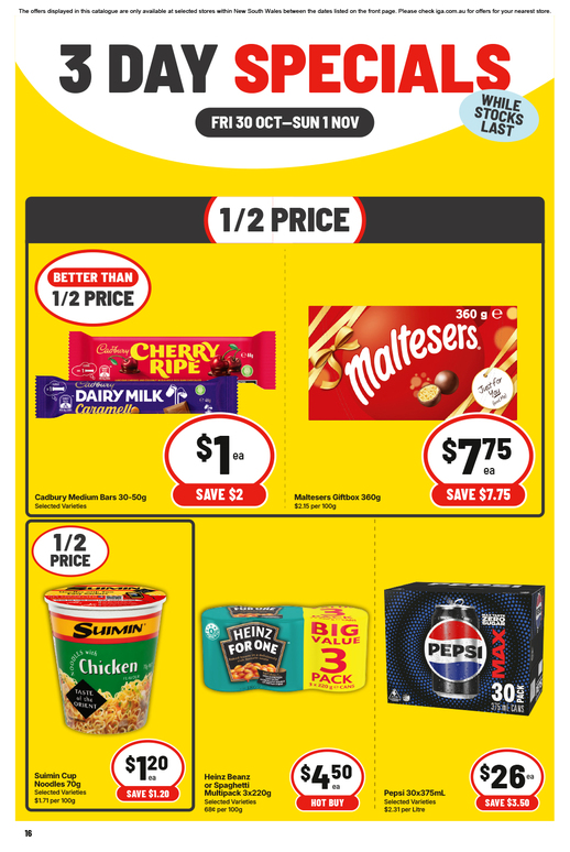 3 Day Specials page 3 of 4