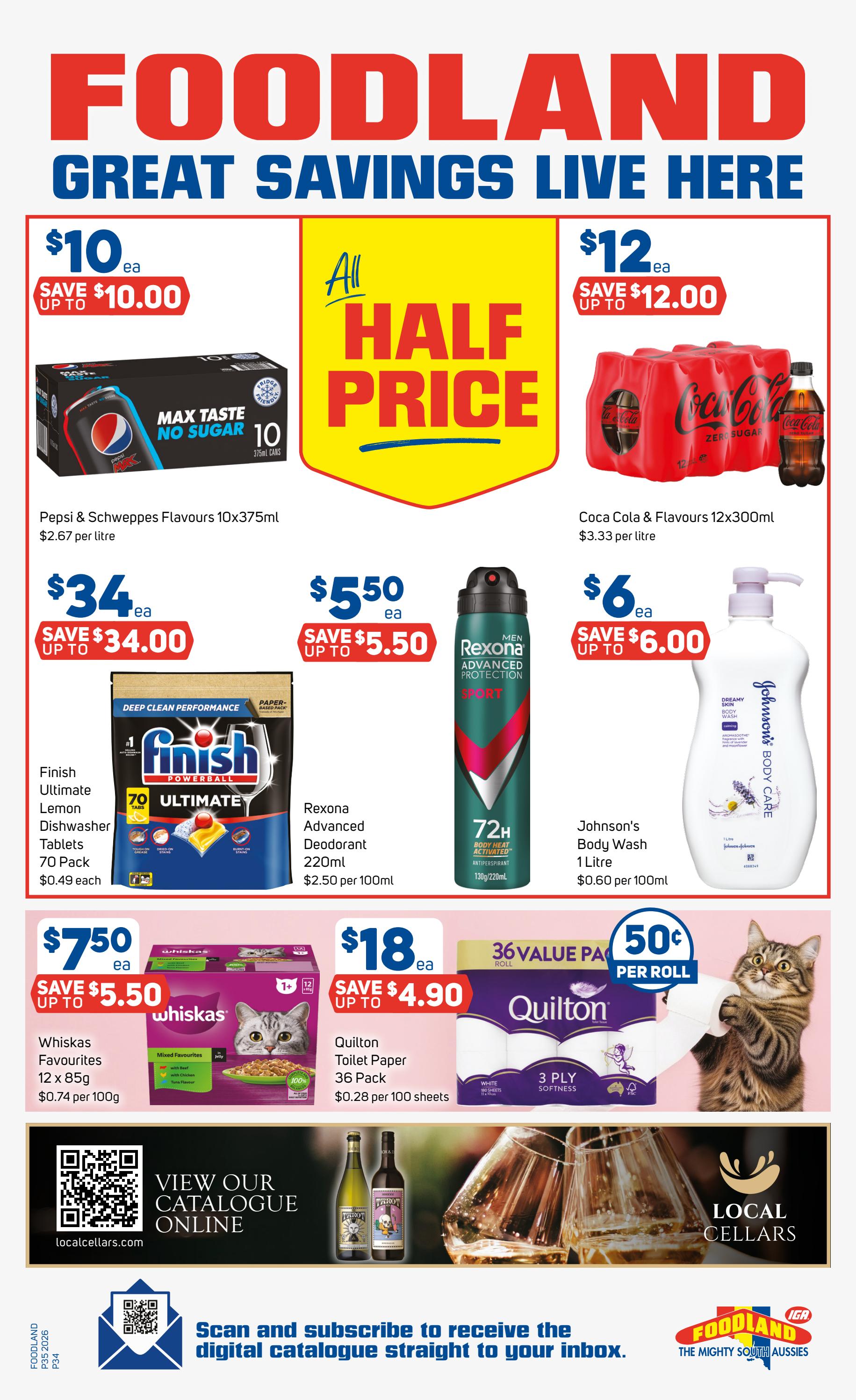 Foodland Week 35 Catalogue 2026 page 34 of 34